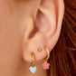 Earring | Flower lila