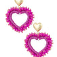 Earring |  State pink heart