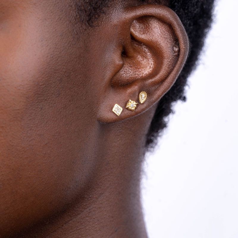 Earring | Rhombus silver