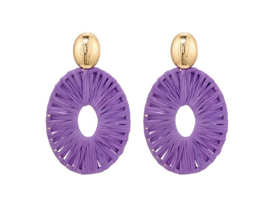 Earring |  State purle rotan