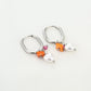 Earring |  Pearly orange