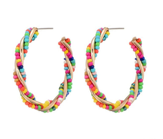 Earring |  State hoop multi